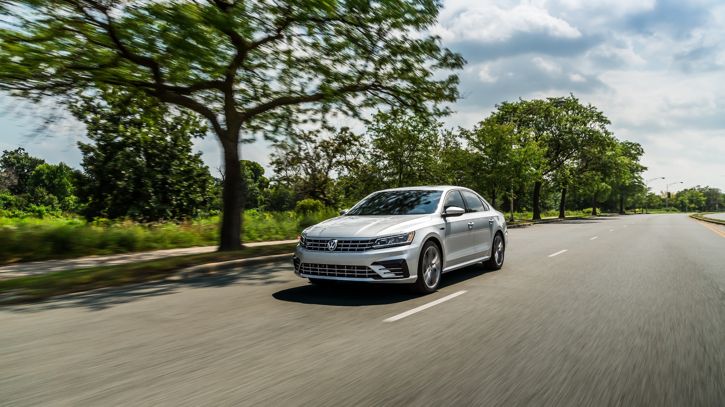 West Broad Volkswagen is a Volkswagen Dealership near Innsbrook, VA | 2020 Volkswagen Passat driving on country road