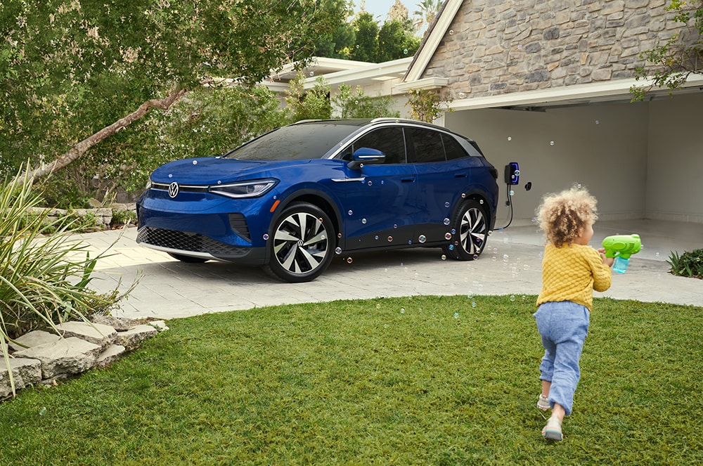 How to prepare your home for your new Electric Vehicle at West Broad Volkswagen in Richmond | 2021 Volskwagen ID.4 charging at home garage