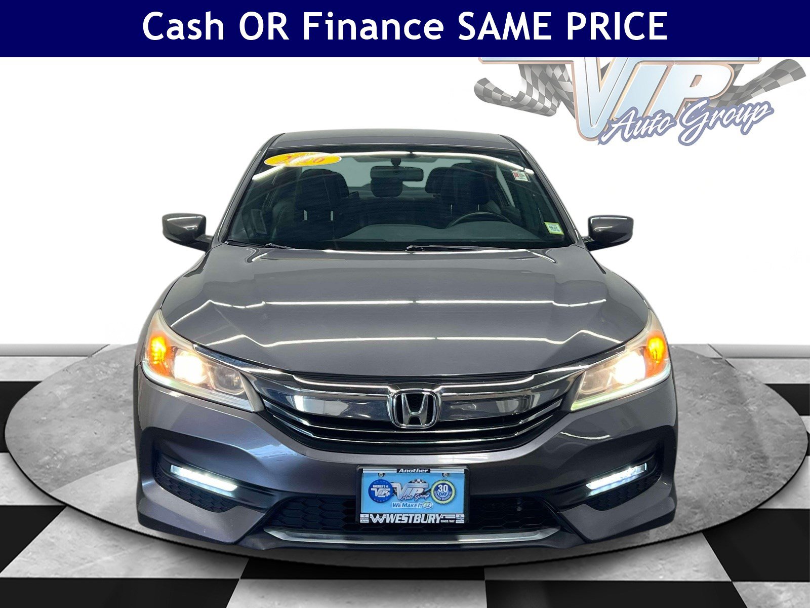 Certified 2016 Honda Accord Sport with VIN 1HGCR2F5XGA221337 for sale in Jericho, NY