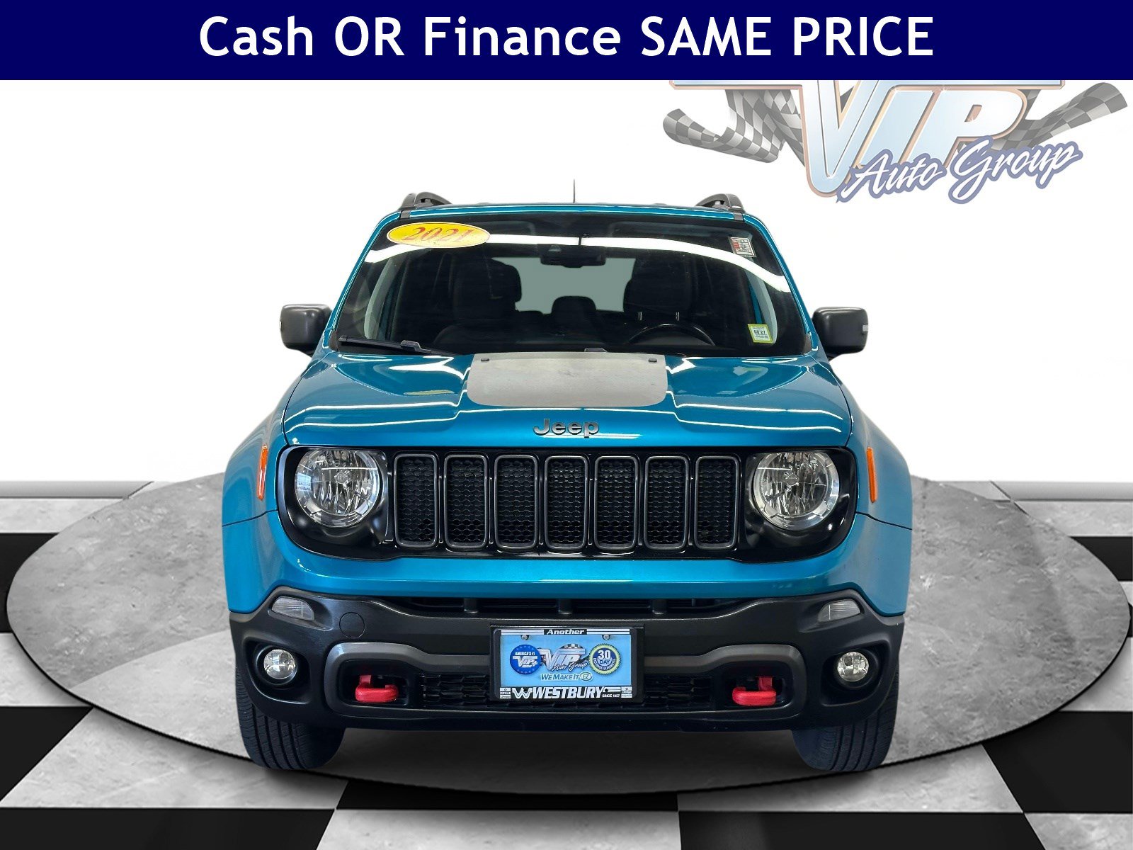 Certified 2021 Jeep Renegade Trailhawk with VIN ZACNJDC15MPM38153 for sale in Jericho, NY