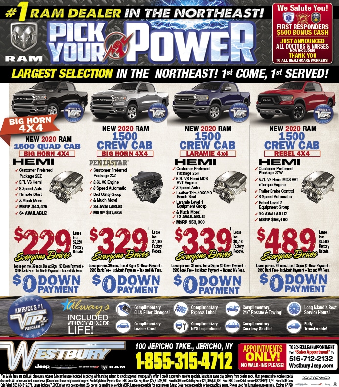 Westbury Jeep Newspaper Ad Westbury Jeep Chrysler Dodge, Inc.