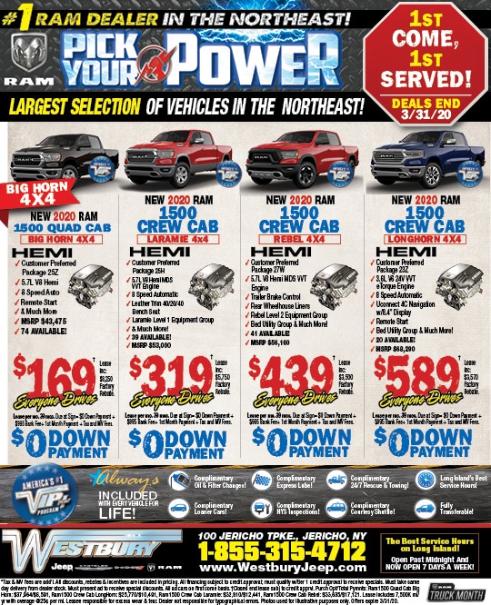RAM Commercial Truck Deals Long Island New York Westbury Jeep