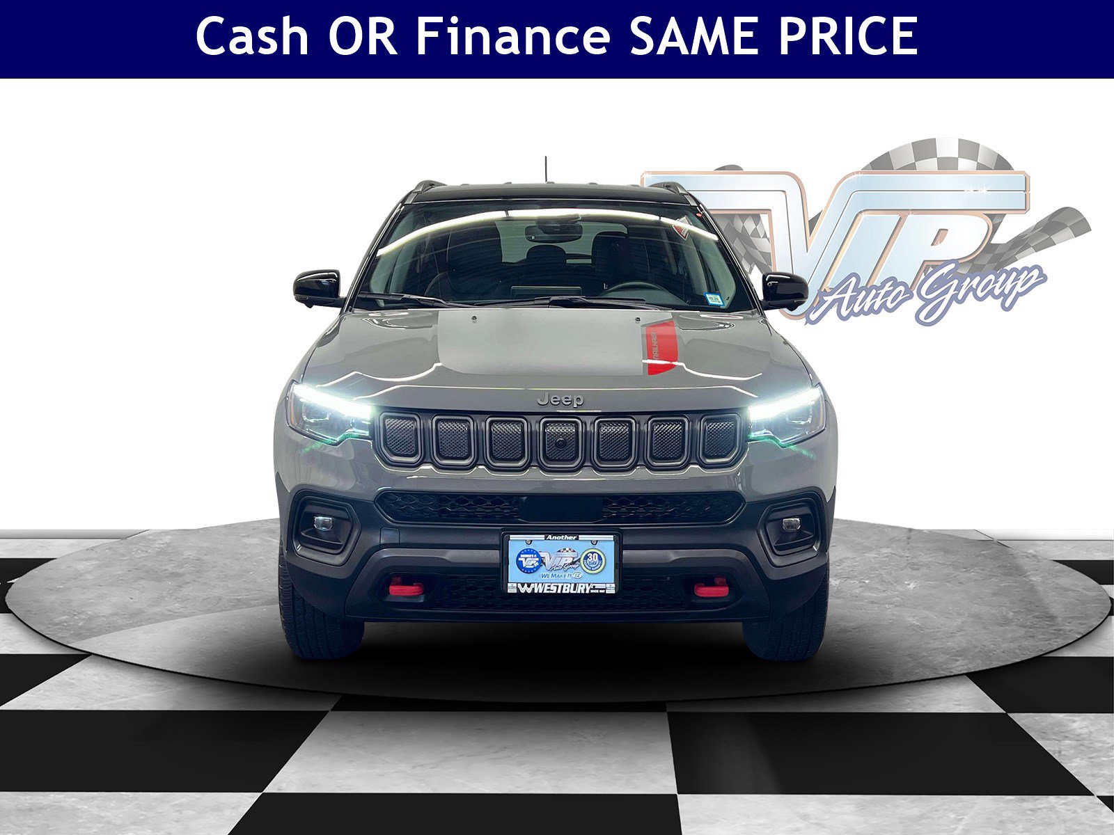 Used 2022 Jeep Compass Trailhawk with VIN 3C4NJDDB4NT227319 for sale in Jericho, NY