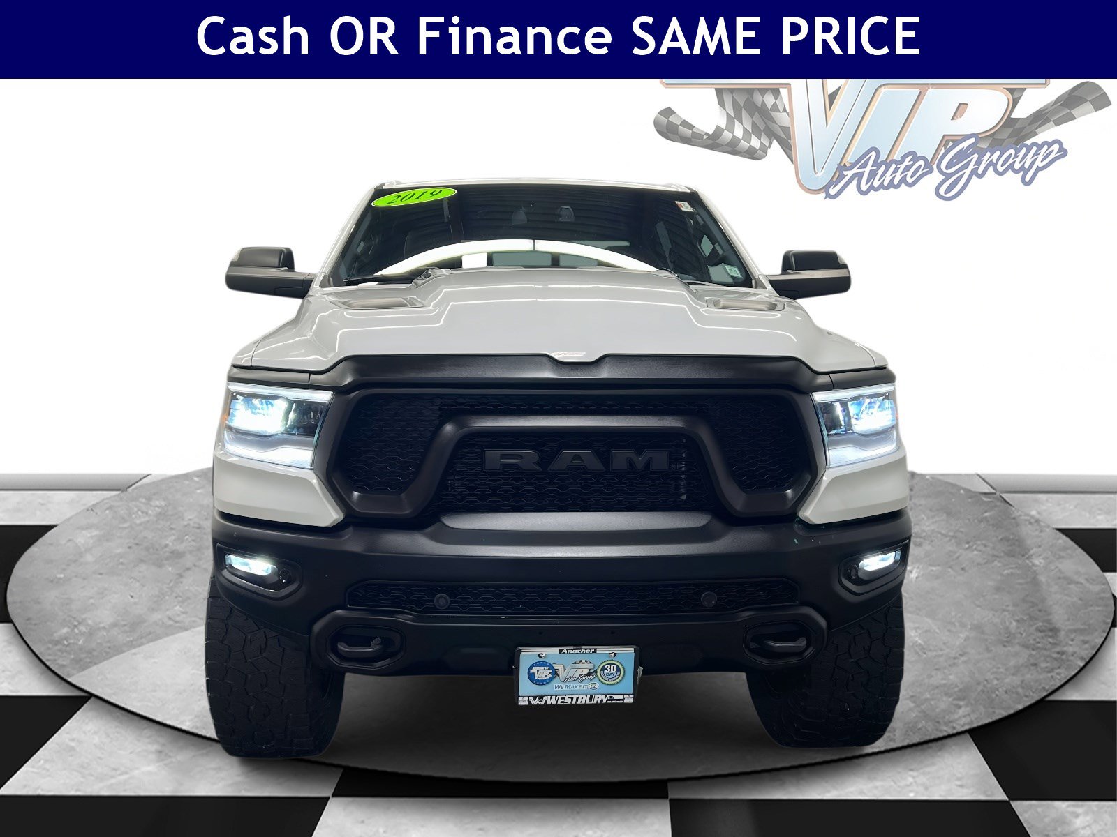 Used 2019 RAM Ram 1500 Pickup Rebel with VIN 1C6SRFLT9KN743227 for sale in Jericho, NY
