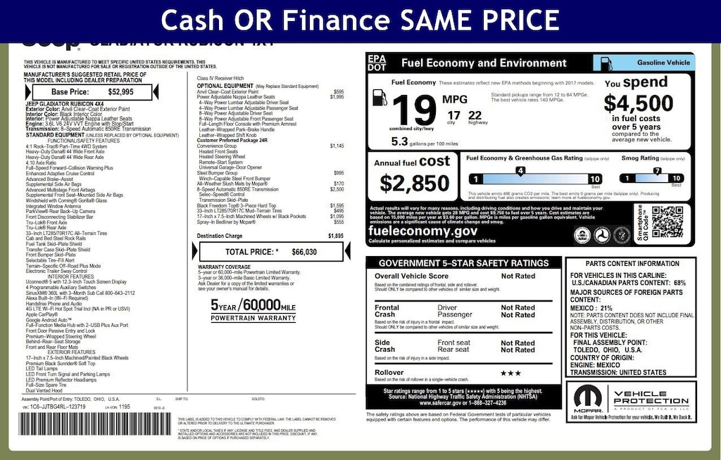 Used 2024 Jeep Gladiator Rubicon Rubicon 4x4