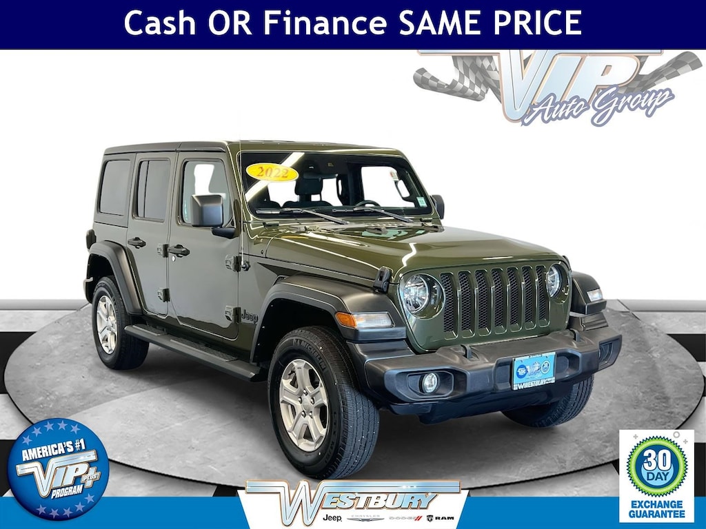 Certified 2022 Jeep Wrangler Unlimited Sport S Unlimited Sport S 4x4