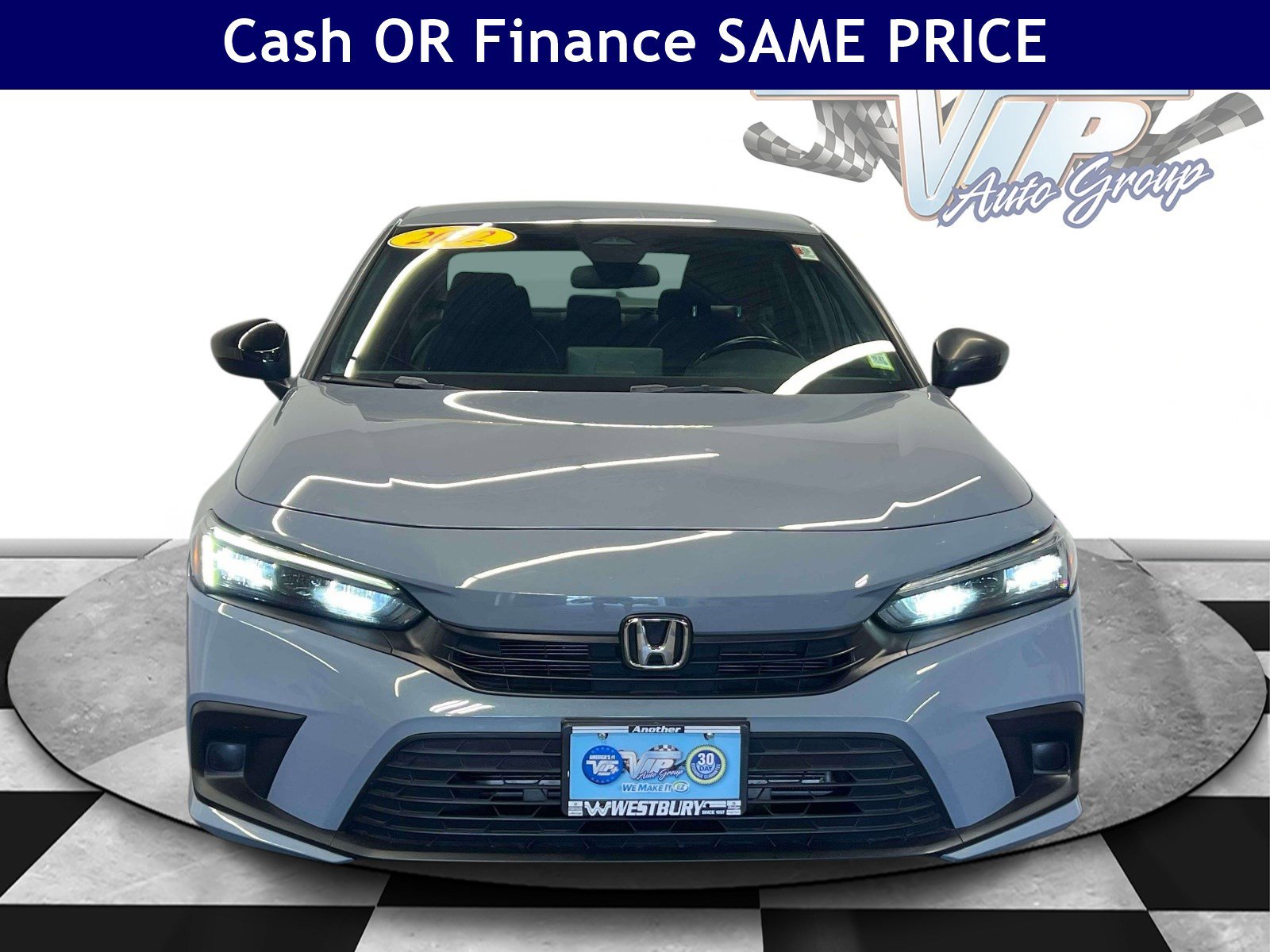 Certified 2022 Honda Civic Sport with VIN 2HGFE2F59NH547928 for sale in Jericho, NY