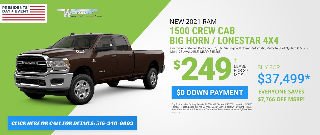 Westbury Jeep Chrysler Dodge Ram New & Used Car Dealer in Westbury