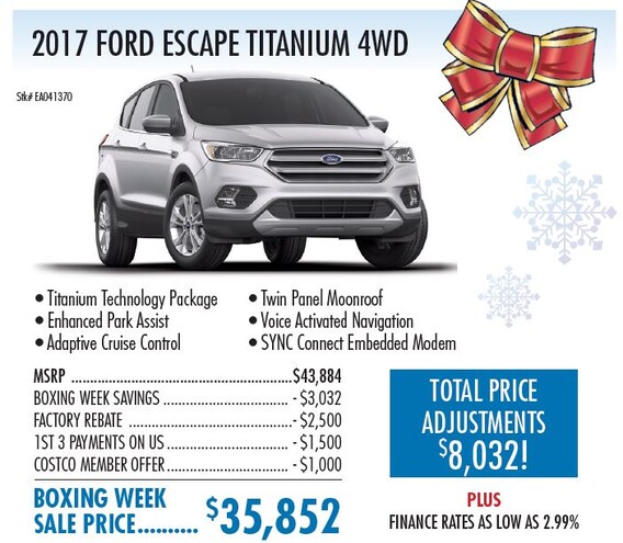 Boxing Week Sale West Coast Ford Lincoln