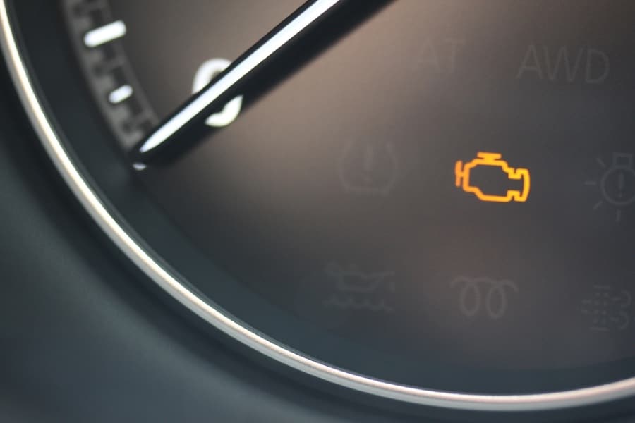 MAZDA check engine light