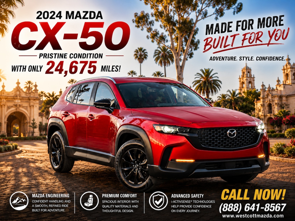 Certified 2024 Mazda CX-50 2.5 S Select Package SUV
