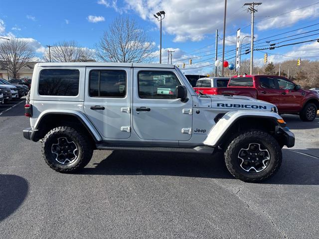 Certified 2023 Jeep Wrangler 4xe Rubicon 4XE with VIN 1C4JJXR66PW562378 for sale in Westerly, RI