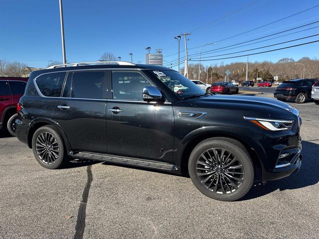 Certified 2023 INFINITI QX80 Sensory 4WD with VIN JN8AZ2BC3P9490408 for sale in Westerly, RI