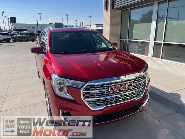 Used 2023 GMC Terrain Denali with VIN 3GKALXEGXPL142738 for sale in Garden City, KS