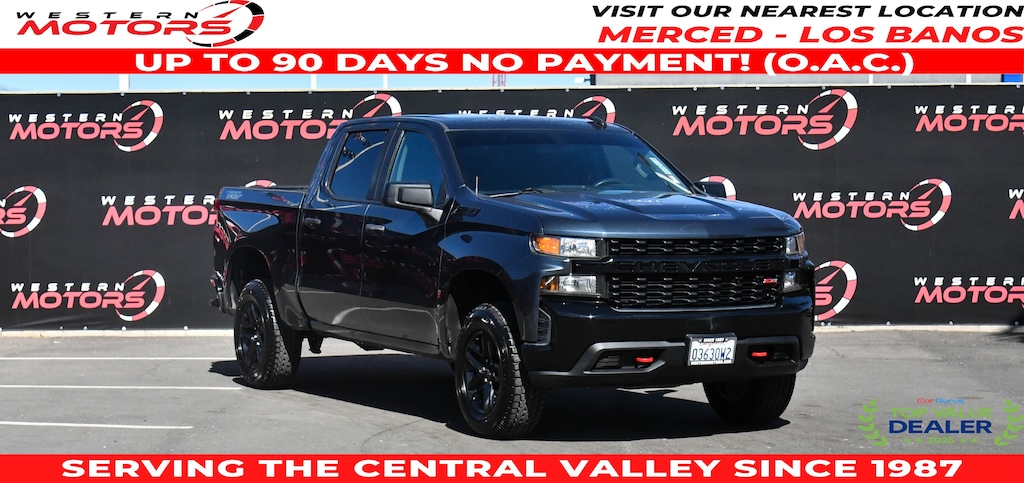 Used 2019 Chevrolet Silverado 1500 Custom Trail Boss Truck Crew Cab
