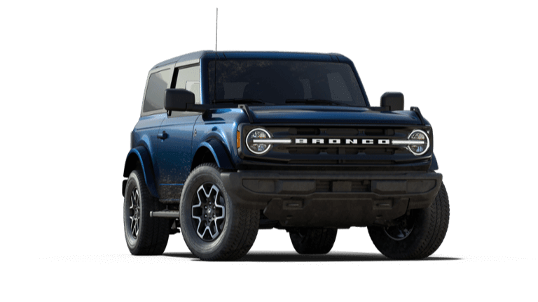 2022 Ford Bronco Outer Banks in Antimatter Blue exterior