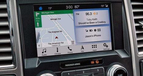 The SYNC 3 in the Ford F-250