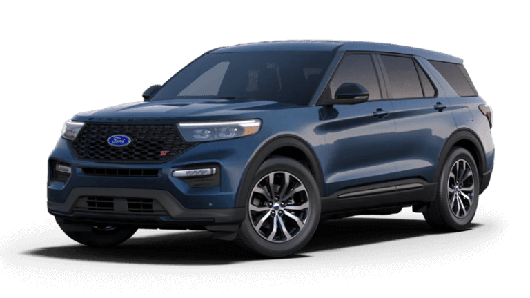 2022 Ford Explorer ST in Stone Blue exterior