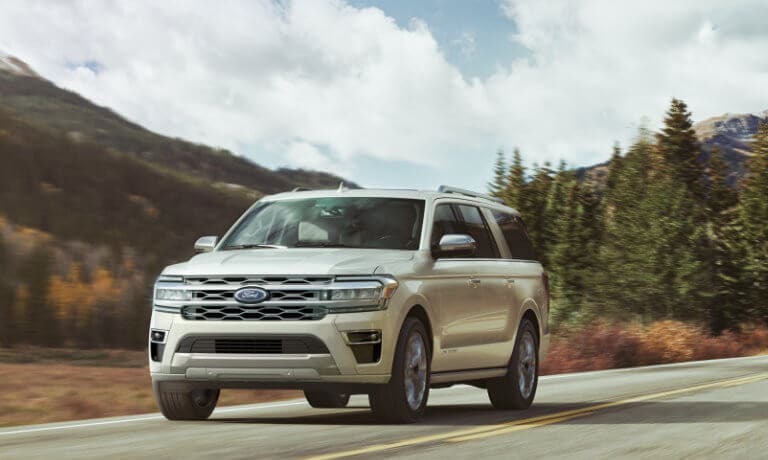 2023 Ford Expedition driving through a desert highway