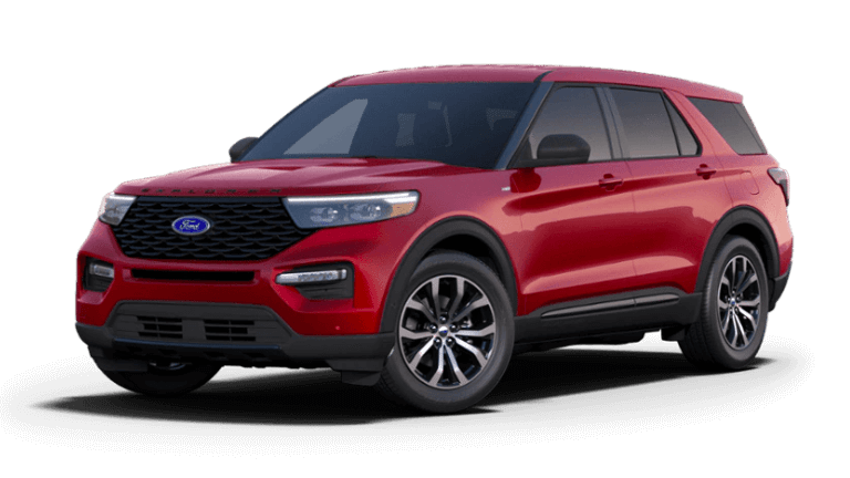 2022 Ford Explorer ST-Line in Rapid Red exterior
