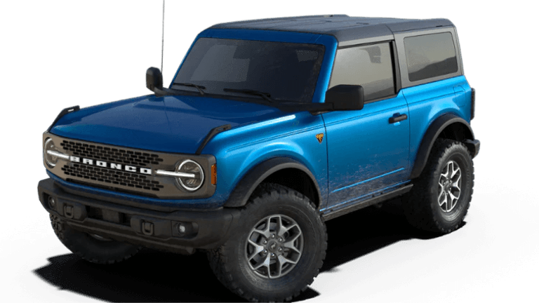 2023 Ford Bonco Badlands in Velocity Blue exterior