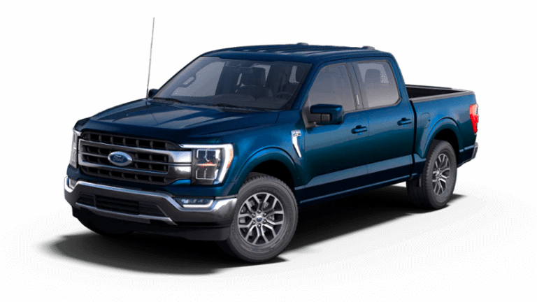 2022 Ford F-150 Lariat in Antimatter Blue color