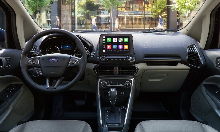 2021 Ford EcoSport front interior infotainment tech feature