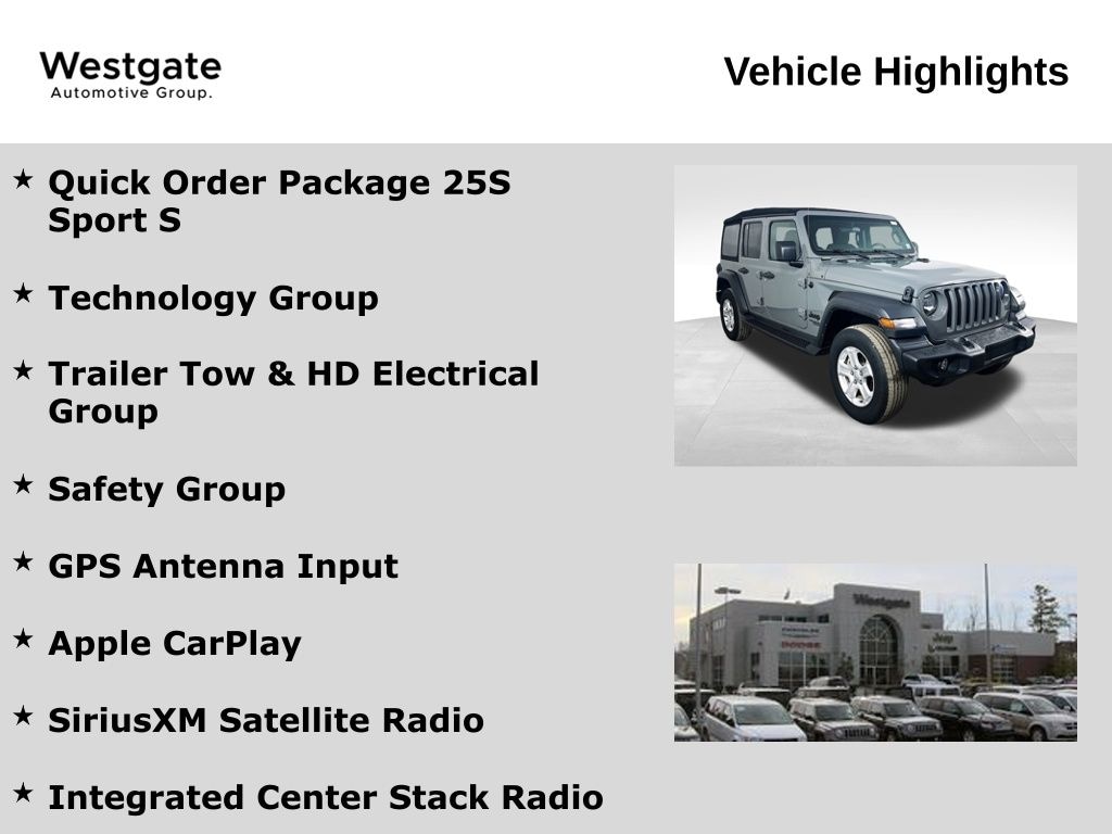 Used 2021 Jeep Wrangler Unlimited Sport S SUV