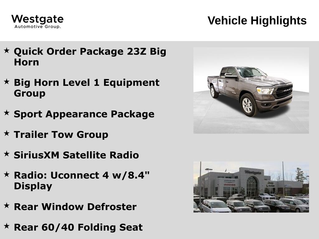 Used 2020 Ram 1500 Big Horn/Lone Star Truck Quad Cab