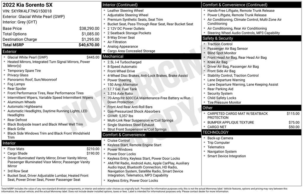 Used 2022 Kia Sorento SX SUV