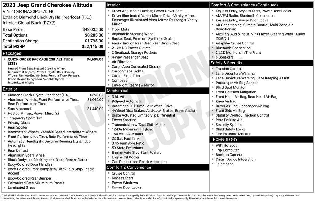 Used 2023 Jeep Grand Cherokee Altitude SUV