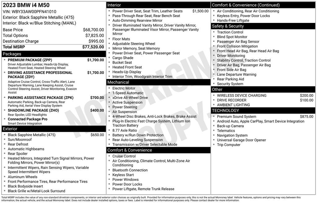 Used 2023 BMW i4 M50 Gran Coupe