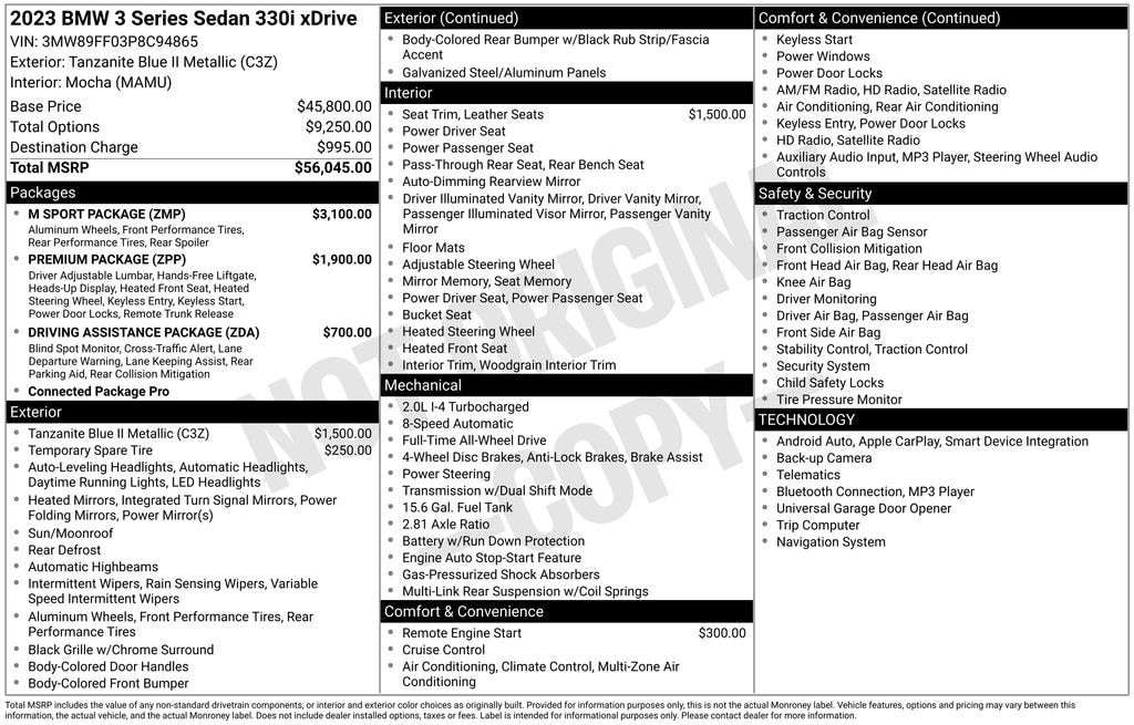 Used 2023 BMW 330i 330i xDrive Sedan