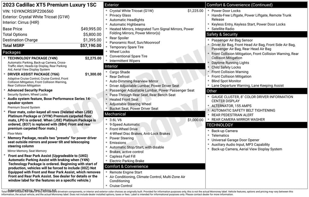 Used 2023 CADILLAC XT5 Premium Luxury SUV