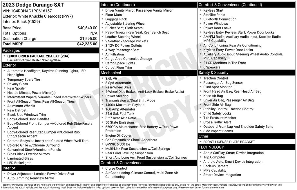 Used 2023 Dodge Durango SXT SUV