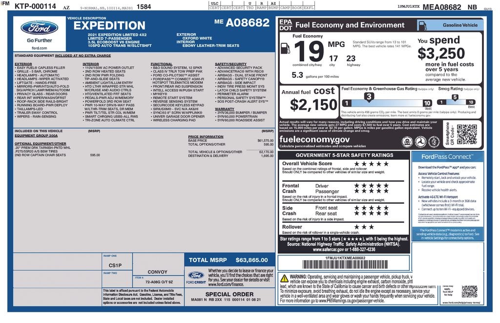 Used 2021 Ford Expedition Limited SUV