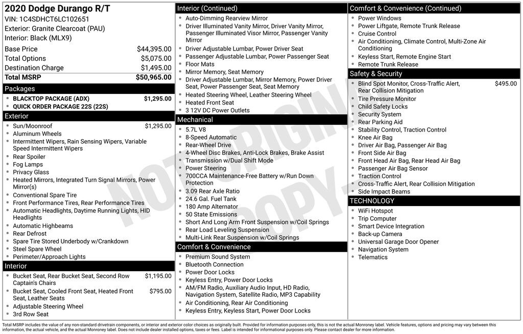 Used 2020 Dodge Durango R/T SUV