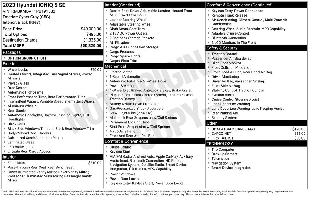 Used 2023 Hyundai IONIQ 5 SE SUV