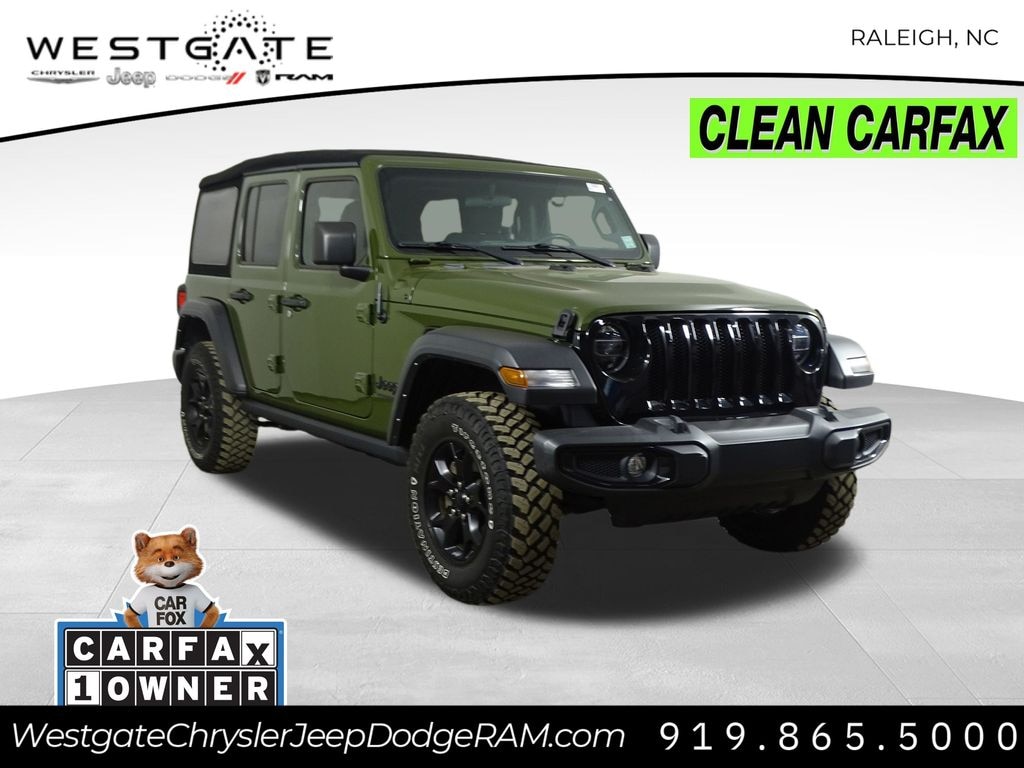 Used 2021 Jeep Wrangler Unlimited Willys SUV
