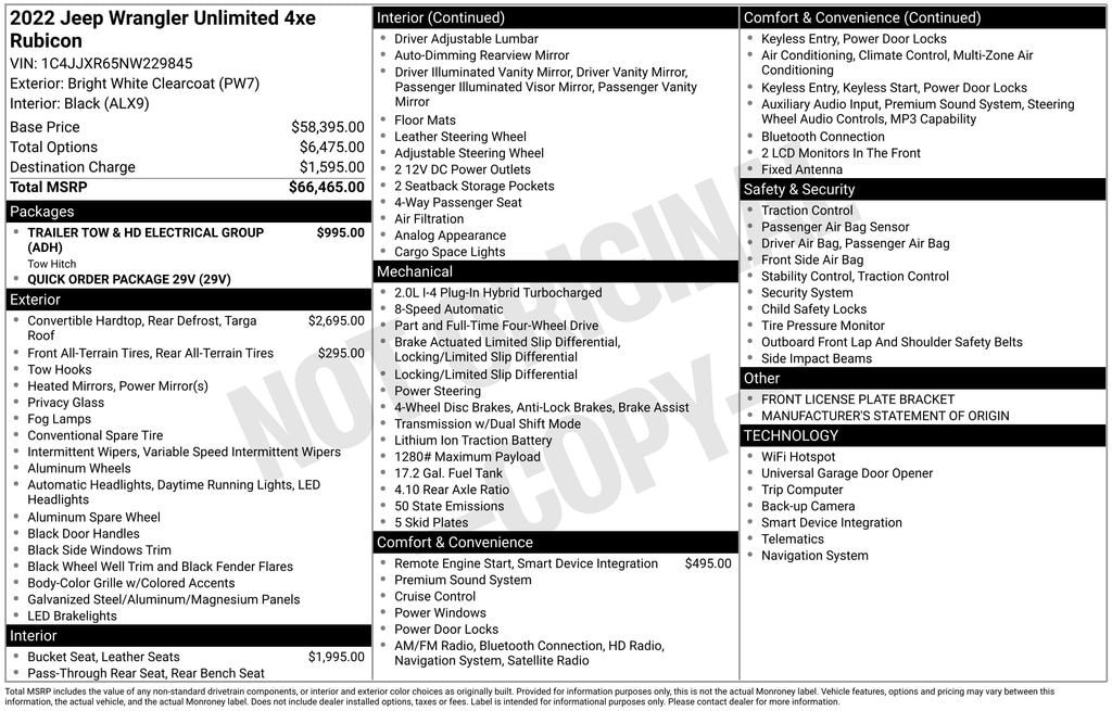 Used 2022 Jeep Wrangler Unlimited 4xe Unlimited Rubicon 4xe SUV