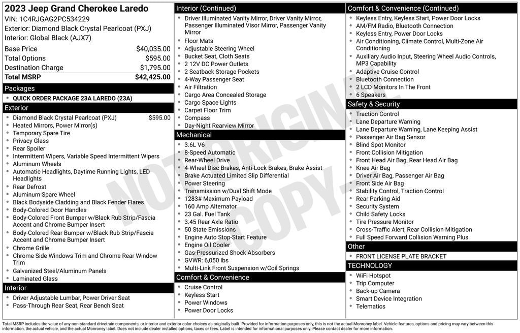 Used 2023 Jeep Grand Cherokee Laredo SUV