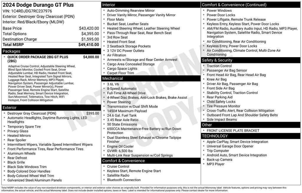 2024 Dodge Durango GT