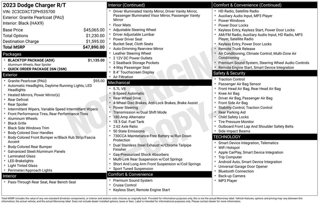 Used 2023 Dodge Charger R/T Sedan