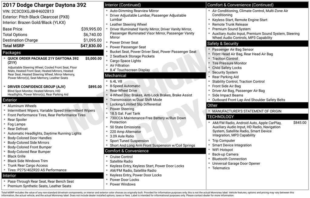 Used 2017 Dodge Charger Sedan