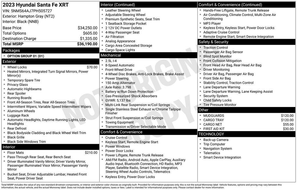 Used 2023 Hyundai Santa Fe XRT SUV