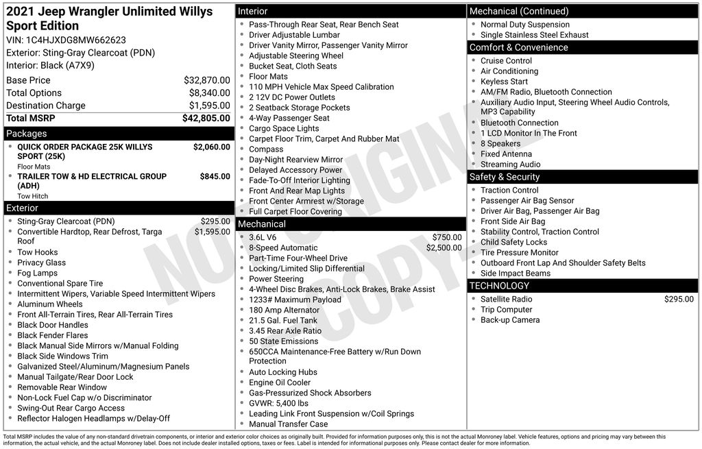 2021 Jeep Wrangler Unlimited Willys Sport - Photo 15