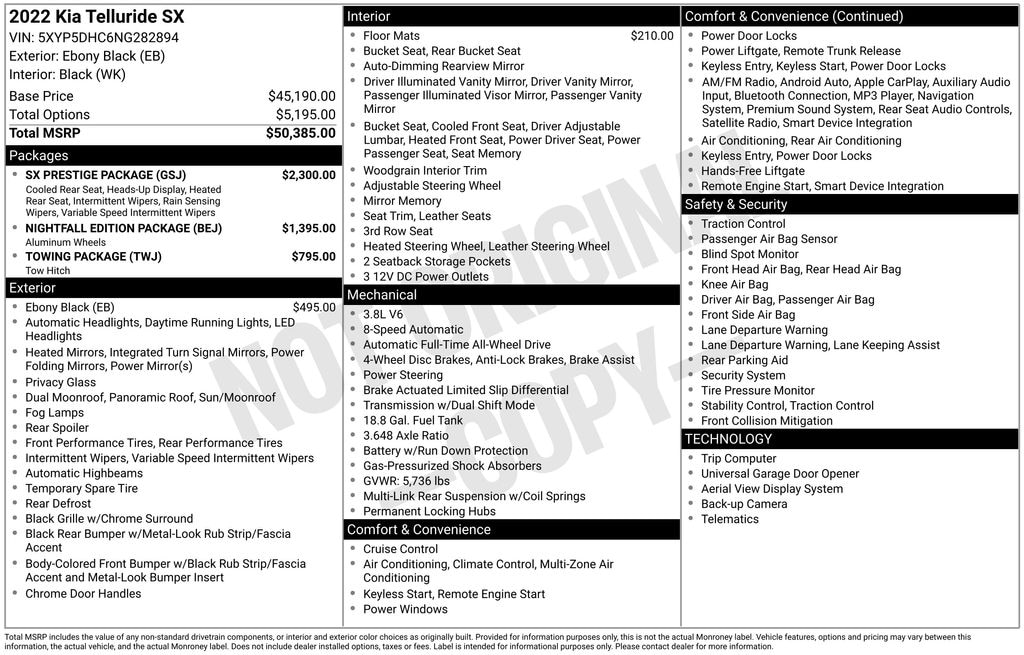 Used 2022 Kia Telluride SX SUV