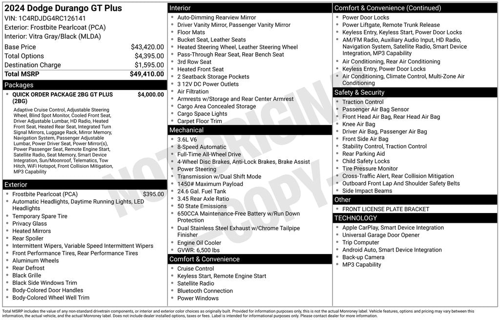 Used 2024 Dodge Durango GT Plus SUV