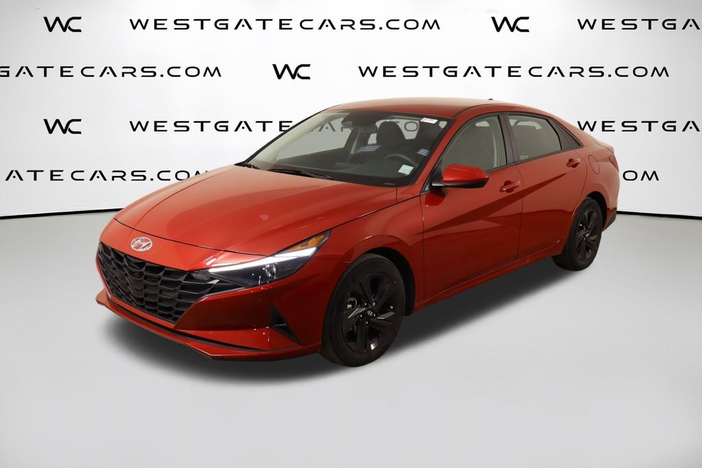 Used 2021 Hyundai Elantra HEV Blue Sedan