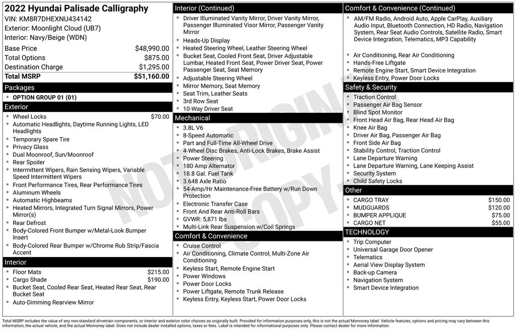 Used 2022 Hyundai Palisade Calligraphy SUV